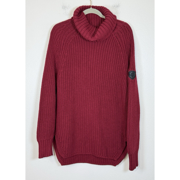 Alp-N-Rock Simone Fisherman Sweater Cable Knit Turtleneck Cabincore Lodge XL - Picture 3 of 11